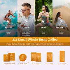 Purity BALANCE cup pour invites aroma and smooth mouthfeel.