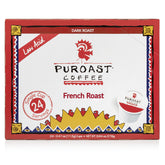 Puroast French Roast low-acid pods packshot showing smooth, approachable coffee