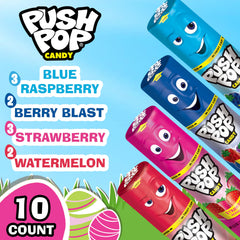 Push Pop Giant forearm-size canister highlighting a collectible keepsake after treats