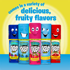 Push Pop Jumbo cherry watermelon lollipop combines two refreshing flavors.