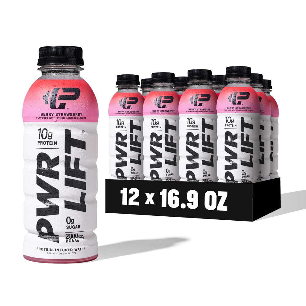 PWR LIFT bottle with berry-strawberry flavor for quick post-workout hydration