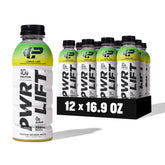 PWR LIFT lemon lime bottle showcases refreshing hydration with zero sugar and electrolytes.