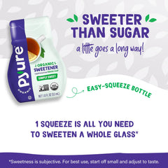 Pyure stevia sweetens coffee with zero calories and no aftertaste.