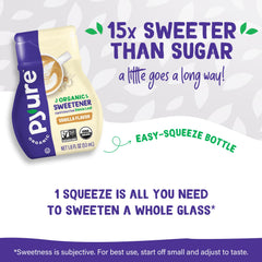 Pyure Vanilla Stevia liquid drops, on-the-go convenience for quick sweetness.