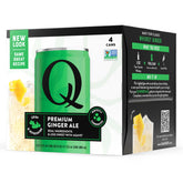 Q Mixers Ginger Ale bottle front view with crisp labeling, ideal for elevated cocktails.