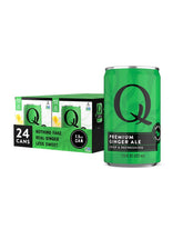 Q MIXERS Ginger Ale can front, crisp flavor ideal for cocktails