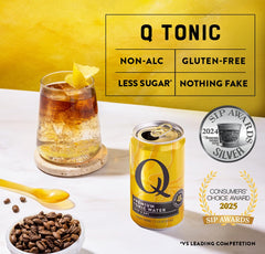 Q MIXERS tonic water pairs with cocktails to elevate flavor profiles.