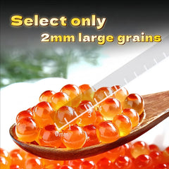 QIXINLIZYY salmon roe with sushi and bread, versatile addition to fine dining.