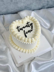QPARTYFIRE Twenty Fine cake topper on cake adds a stylish focal point for a 20th celebration.