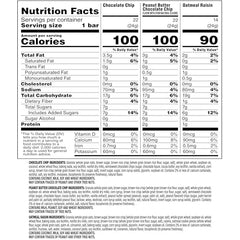 Quaker Chewy Granola Bars Chocolate Chip close-up with real chocolate chips.