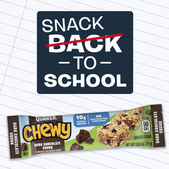 Quaker Chewy Granola Bars s'mores close-up with toasted marshmallow notes.