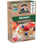 Quaker Maple Brown Sugar instant oatmeal packets for quick breakfasts