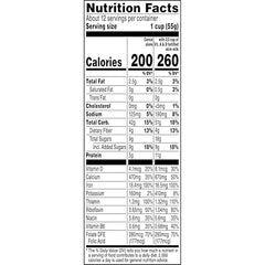 Quaker Mighty Life Multigrain Cereal family size pack on kitchen counter