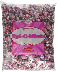 Quality Candy Company Spi-C-Mints 5lb bag with resealable packaging for easy sharing.
