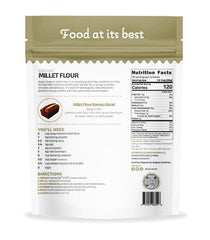 Quay Naturals millet flour being poured for a smooth batter ideal for gluten-free recipes.