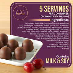 Queen Anne milk chocolate coated cherries close-up showing creamy coating