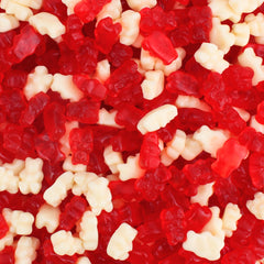 Queen City Candy Cave valentines gummy red white bears 1lb for elegant candy buffets