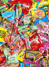 Queen Jax Candy Variety Pack bag featuring bulk assorted candies for parties.
