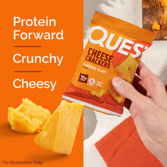Quest Cheddar Blast on desk suggests a satisfying study or work break.