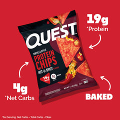 Single serve Quest chips 1.1 oz for easy protein packed snack