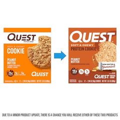 Quest Peanut Butter Protein Cookie close-up showing chewy texture