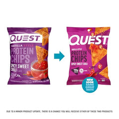 Close-up of Quest Nutrition chip showing airy crunch and seasoning