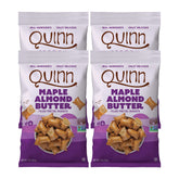 Quinn maple almond butter filled pretzel nuggets pack shot showing gluten-free snack option