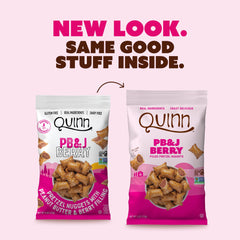 Quinn Dairy-free PB&J Berry Nuggets vegan plant-based snack option.