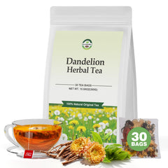 QUMIOBU Dandelion Tea bags pack promotes convenient daily hydration and mindful sipping.