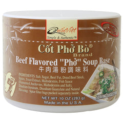 Quoc Viet Foods beef pho base jar showcasing authentic flavor and easy kitchen prep.