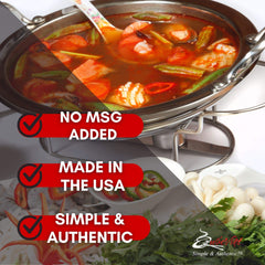 Quoc Viet Foods Thai Tom Yum soup base cooking pot ready in minutes.