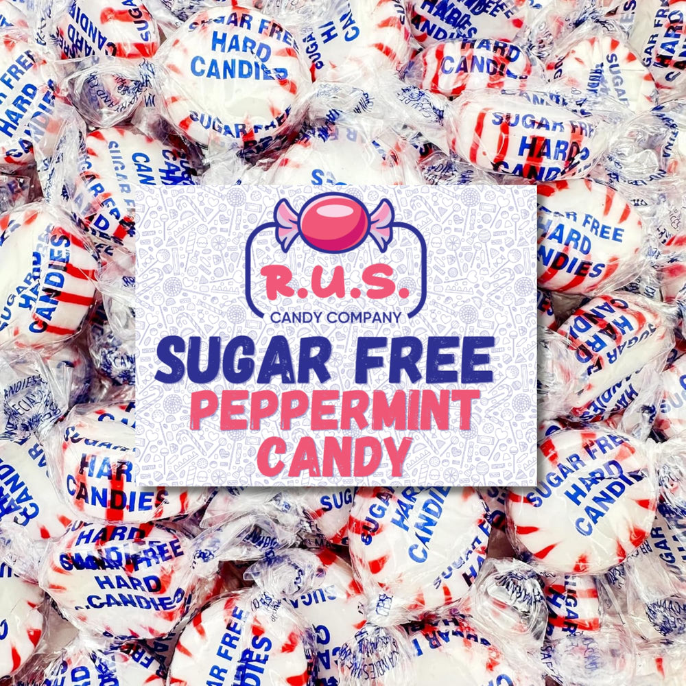 R.U.S. Candy Sugar Free Peppermint Starlight bulk packaging ideal for gifting