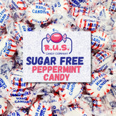 R.U.S. Candy Sugar Free Peppermint Starlight bulk packaging ideal for gifting