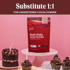 Raaka Cacao Powder Non-Alkalized preserves natural flavor and color