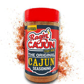 Ragin' Cajun Original Seasoning canister front view for bold, versatile flavor