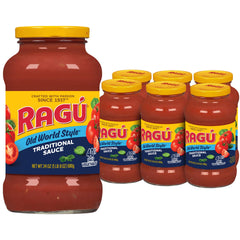 Ragú Old World Style traditional sauce jar front showing classic Italian flavor, ideal for weeknight dinners