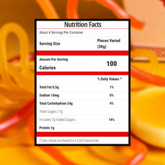 Raindrops Gummy Noodles colorfully shaped noodles entice kids and adults alike.
