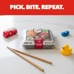 Raindrops sushi candy assortment in a box, ideal for party favors
