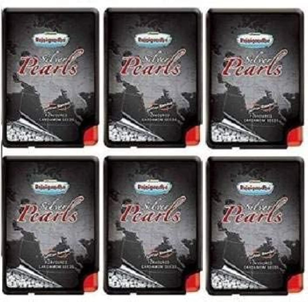 Rajnigandha Silver Pearls front view in pocket-size packaging for fresh breath.