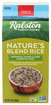 Ralston Nature's Blend Rice packaging for pantry storage and quick meals.