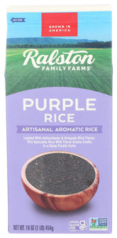Ralston Purple Rice 3-pack box front, pantry-ready.