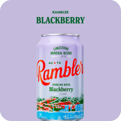 RAMBLER AUTX Texas limestone filtration—clear base water before flavor.