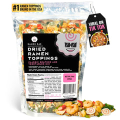 Ramen Bae Classic Seafood Veggie Mix bag front, convenient pantry staple