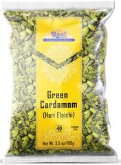Rani Brand Green Cardamom Pods close-up highlighting premium aroma for cooking