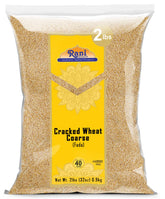 Rani Cracked Wheat Coarse packaging front for pantry storage and versatile cooking