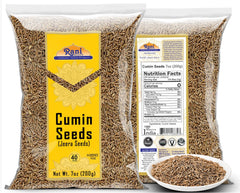 Rani Cumin Seeds sealed packaging, kosher and non-GMO quality
