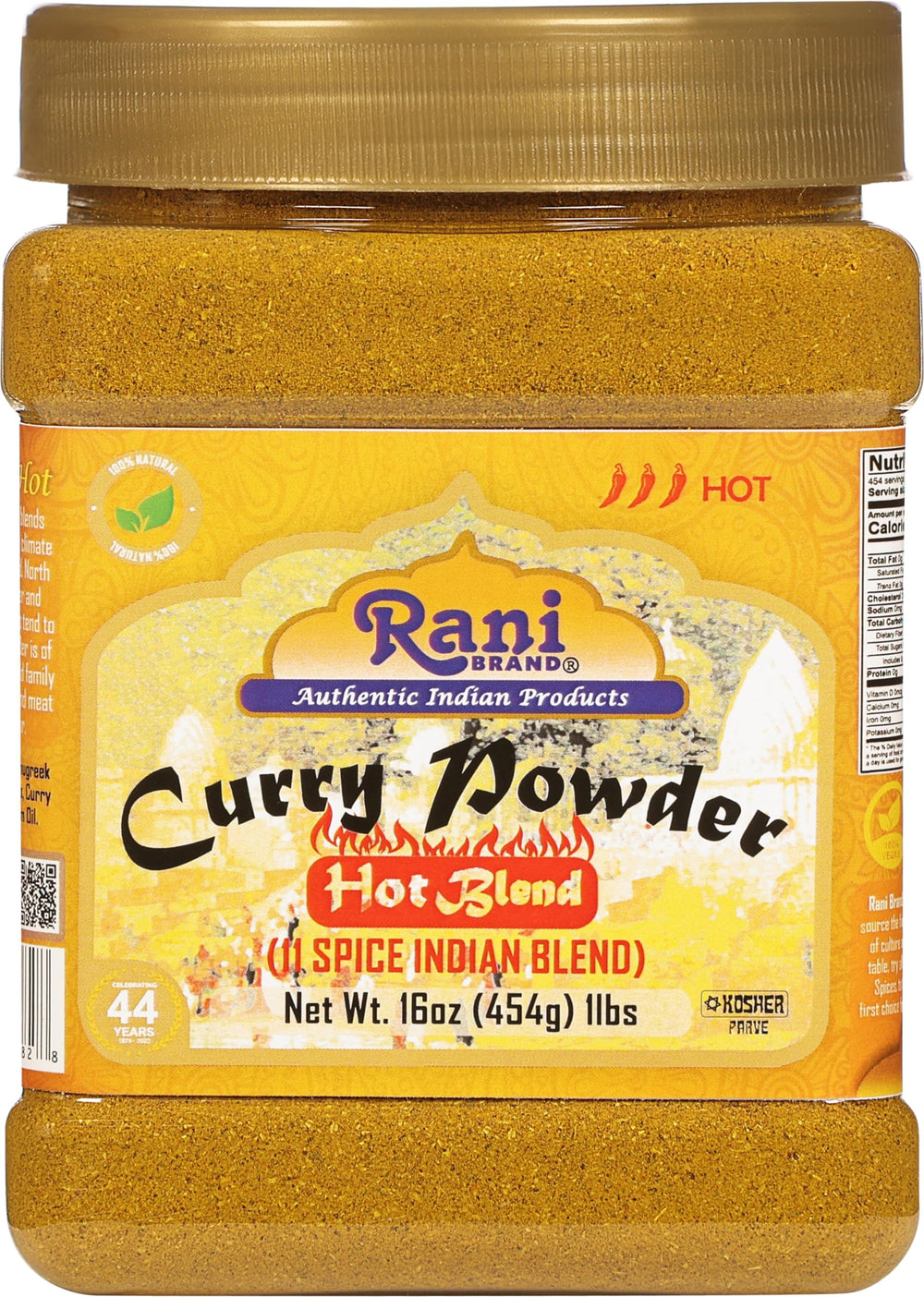 Rani Curry Powder Hot jar front showing authentic 11-spice blend