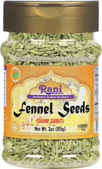 Rani Fennel Seeds jar front view, premium whole fennel for authentic cooking