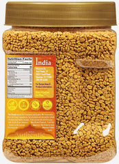 Rani fenugreek seeds cap view helps preserve freshness for curries and spice blends.
