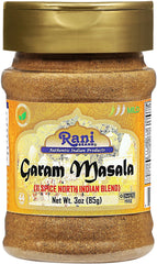 Rani Garam Masala jar front shows premium 11-spice blend for authentic flavor